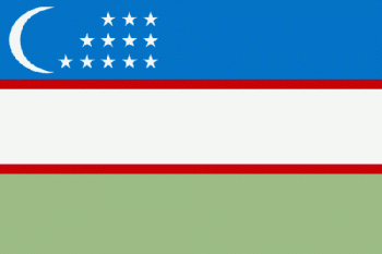 Bandera de Uzbekistán